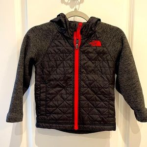 The North Face Water Repellent Quilted Sweater Fleece Jacket